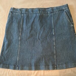 Isaac Mizrahi Blue Mini Pencil Skorts Casual